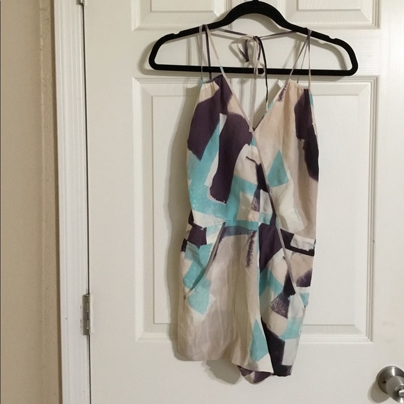 A/X Armani Exchange Pants - Armani Exchange Silk Abstract Romper size 0